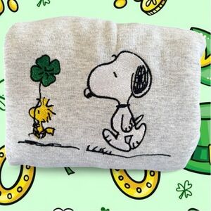Snoopy St Patrick’s Day Embroidered Sweater